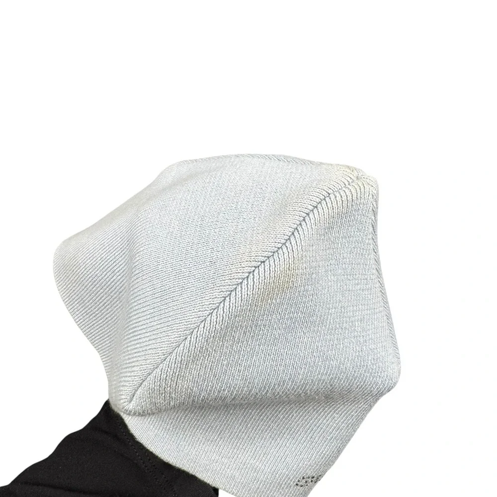 Guess Jeans Light Blue Cotton Knit Rhinestone Logo Beanie Hat One‎ Size 158